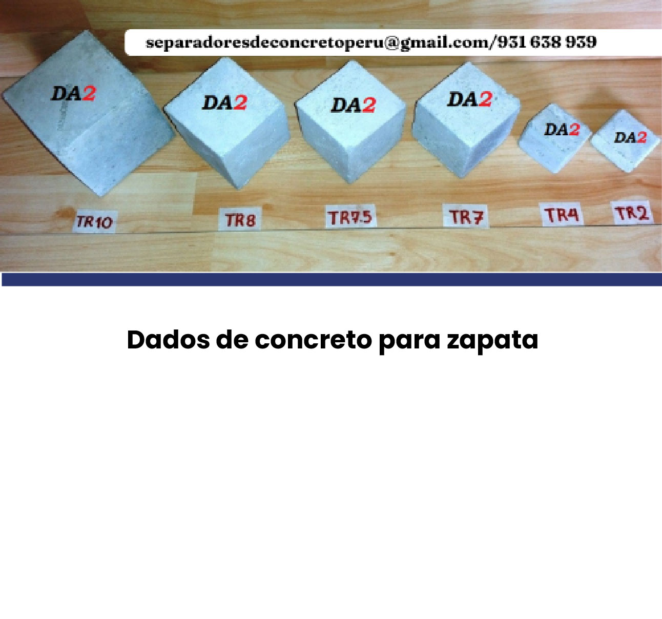 Imagen del producto Dado de concreto